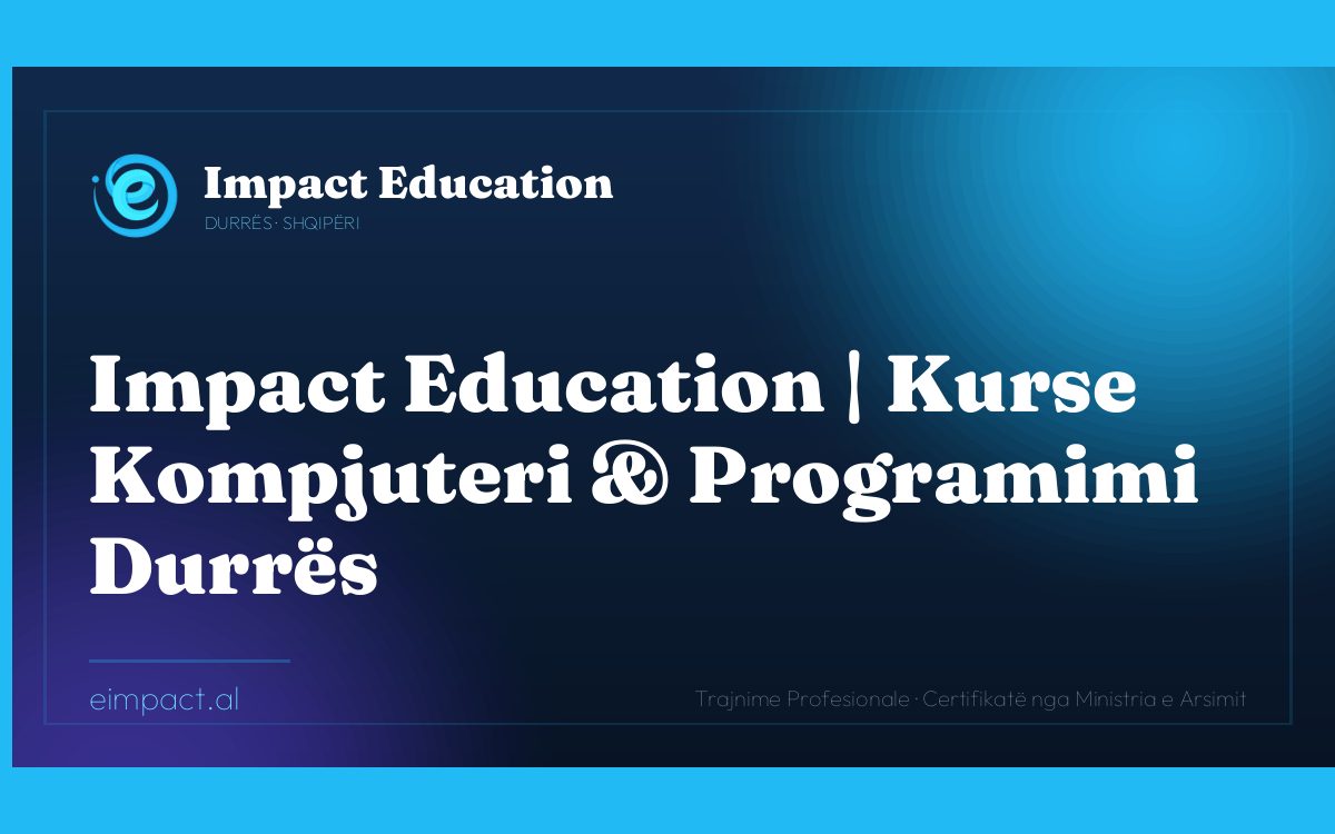 Pamje nga faqja Impact Education