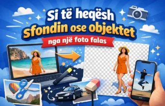 Si të heqësh sfondin ose objektet nga një foto falas