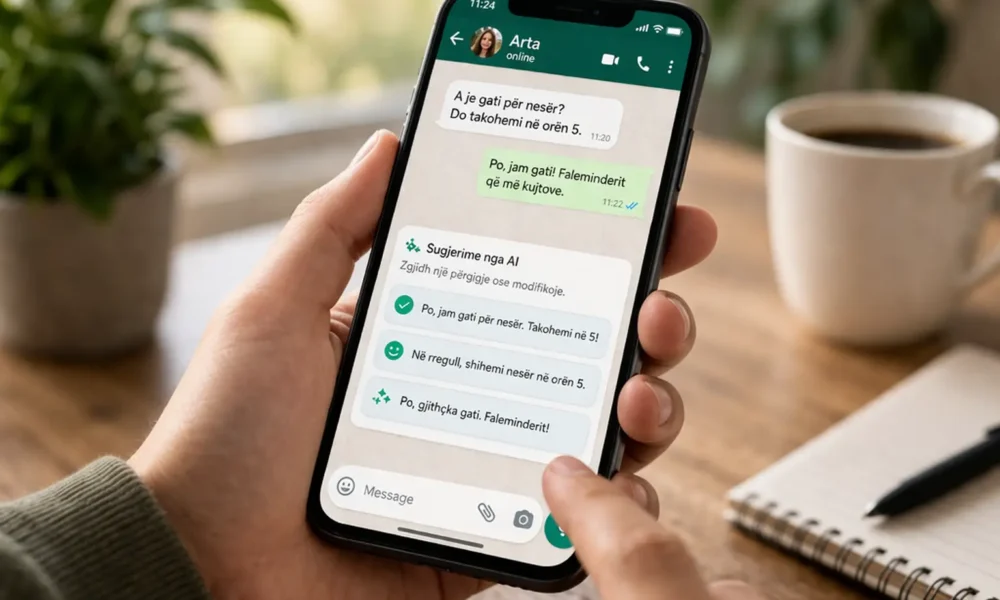 WhatsApp tani mund te krijoje pergjigje automatike me AI bazuar ne bisedat tuaja