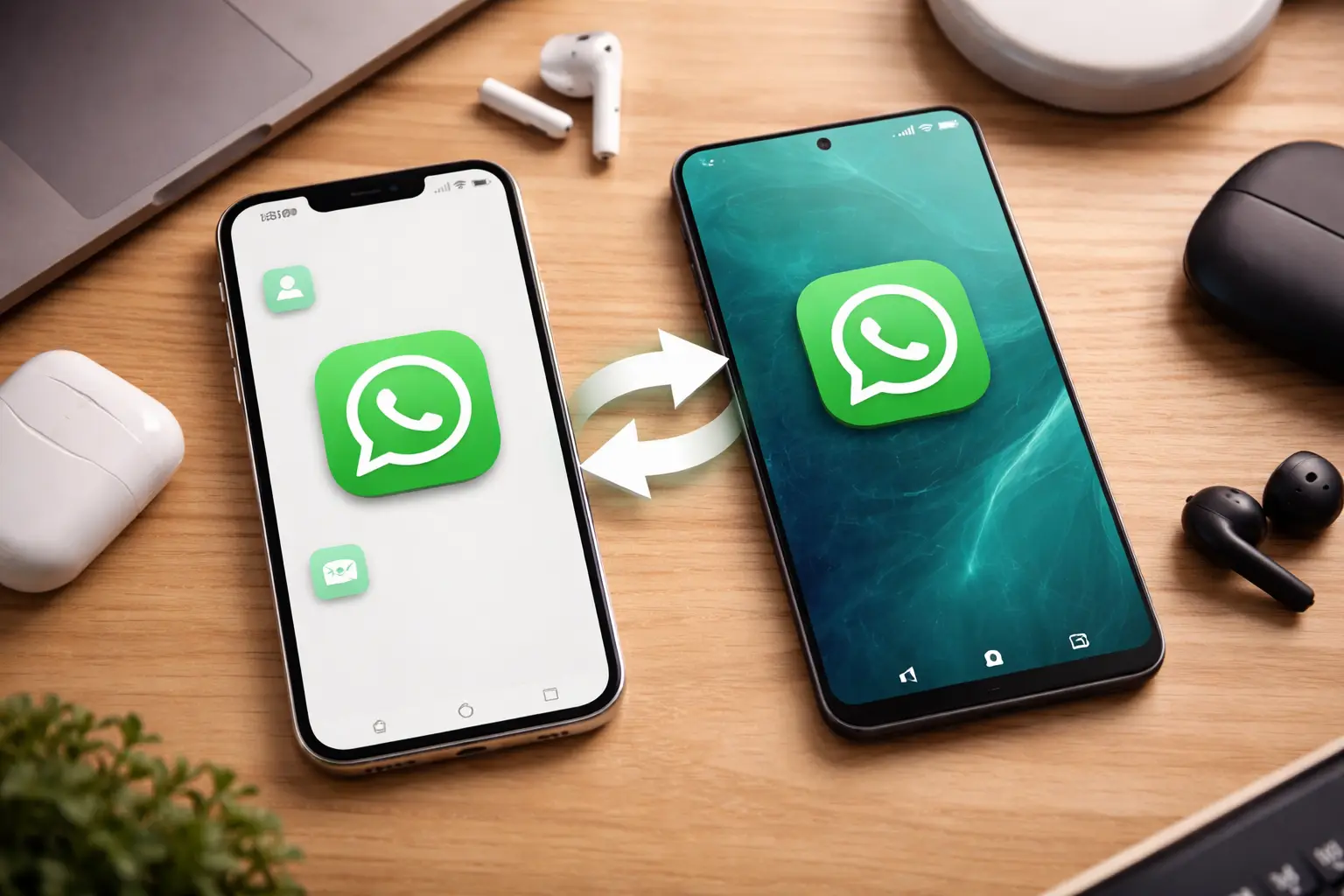 WhatsApp shume llogari iOS dhe transferim Android