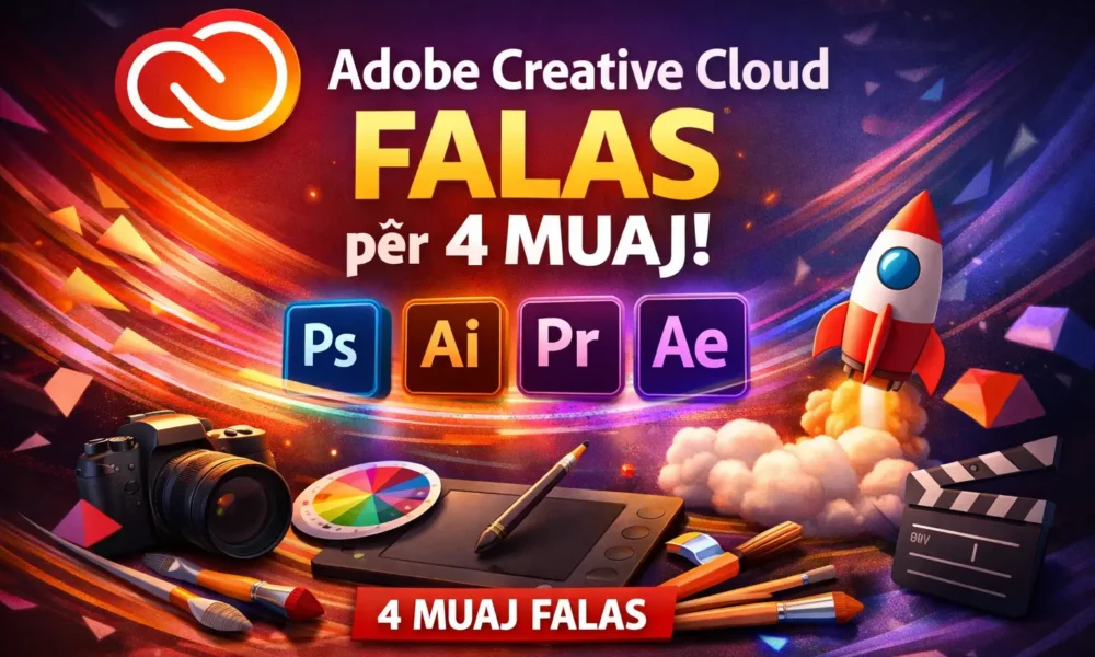 Si të marrësh Adobe Creative Cloud falas për 4 muaj — hap pas hapi