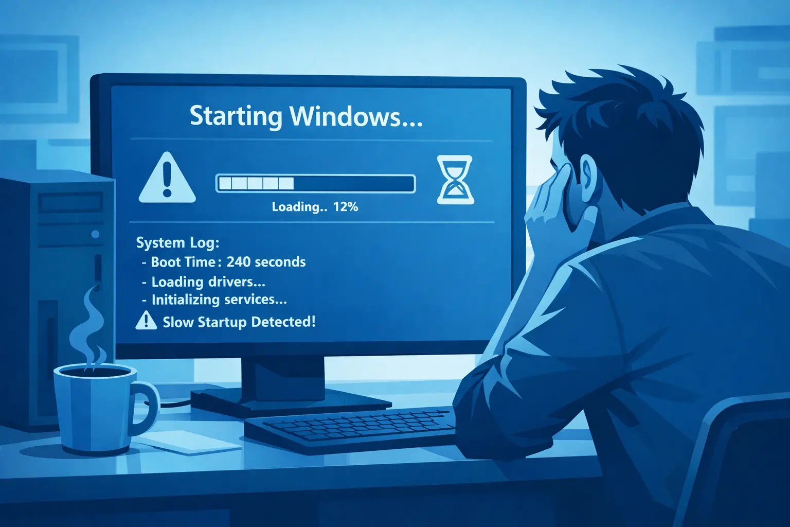 Si të zbuloni pse kompjuteri juaj ndizet ngadalë